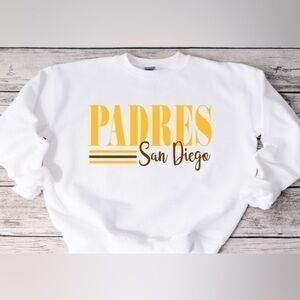 Padres Striped Crewneck